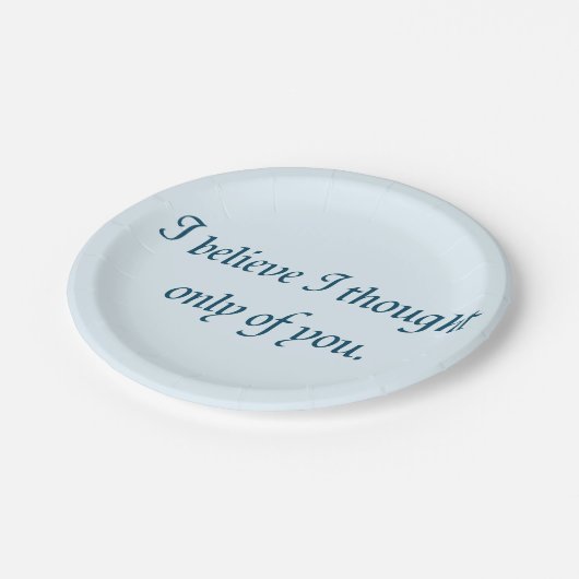 プライドと偏見引用文 ペーパープレート (アングル)