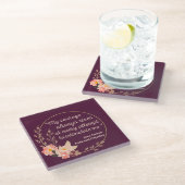 プライドと偏見引用文I – かわいいスタイル ガラスコースター (アングル)