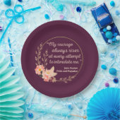 プライドと偏見引用文I – かわいいスタイル ペーパープレート (パーティー)