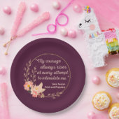 プライドと偏見引用文I – かわいいスタイル ペーパープレート (パーティー)