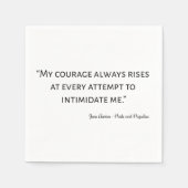 プライドと偏見引用文I スタンダードカクテルナプキン (正面)