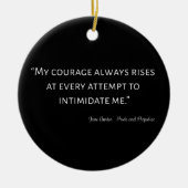 プライドと偏見引用文I セラミックオーナメント (正面)