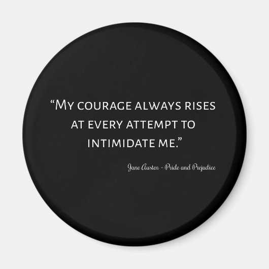 プライドと偏見引用文I マグネット (正面)