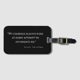 プライドと偏見引用文I ラゲッジタグ