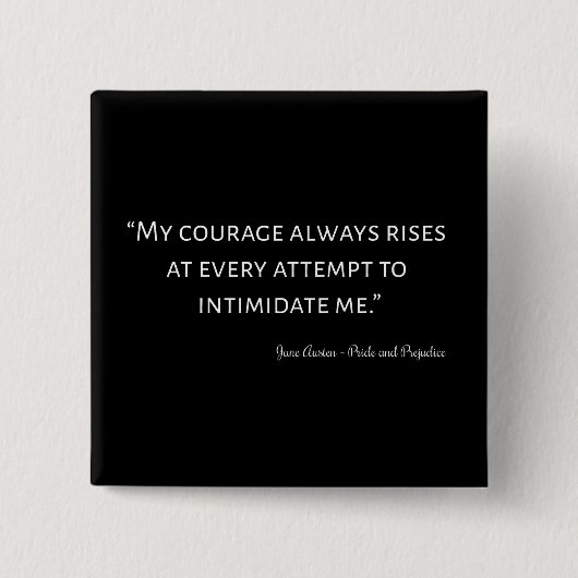 プライドと偏見引用文I 缶バッジ (正面)