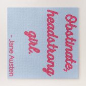 プライドと偏見引用文II – かわいいスタイル ジグソーパズル (横)