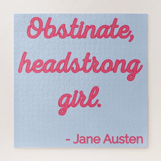 プライドと偏見引用文II – かわいいスタイル ジグソーパズル (縦)
