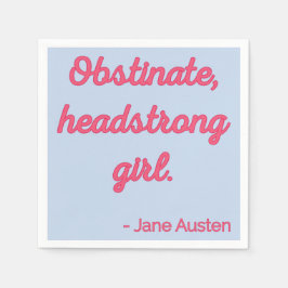 プライドと偏見引用文II – かわいいスタイル スタンダードカクテルナプキン