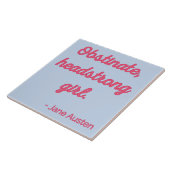 プライドと偏見引用文II – かわいいスタイル タイル (側面)