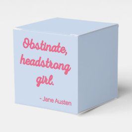 プライドと偏見引用文II – かわいいスタイル フェイバーボックス