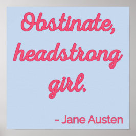 プライドと偏見引用文II – かわいいスタイル ポスター