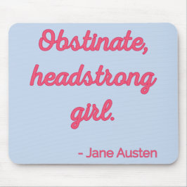 プライドと偏見引用文II – かわいいスタイル マウスパッド
