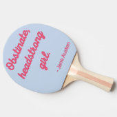 プライドと偏見引用文II – かわいいスタイル 卓球ラケット (横)