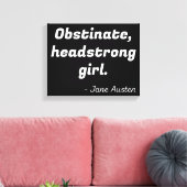 プライドと偏見引用文II キャンバスプリント (インサイチュ (リビング))