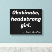 プライドと偏見引用文II キャンバスプリント (インサイチュ (ウッドフロア))