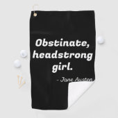 プライドと偏見引用文II ゴルフタオル (インサイチュ)