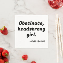 プライドと偏見引用文II スタンダードカクテルナプキン