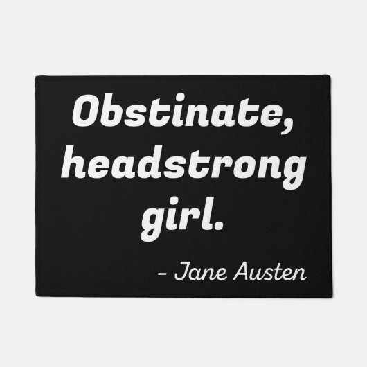 プライドと偏見引用文II ドアマット (正面)