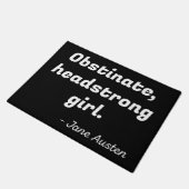 プライドと偏見引用文II ドアマット (アングル)