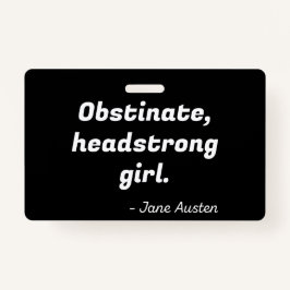 プライドと偏見引用文II バッジ