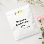 プライドと偏見引用文II フェイバーバッグ (封をした状態)