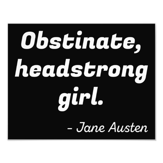 プライドと偏見引用文II フォトプリント            (正面)