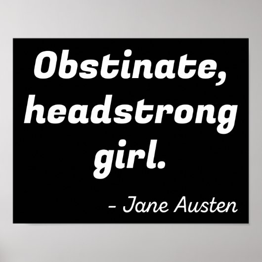 プライドと偏見引用文II ポスター (正面)