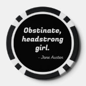 プライドと偏見引用文II ポーカーチップ (裏面)