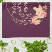 プライドと偏見引用文IIIカワイトスタイル キッチンタオル (折り畳み)