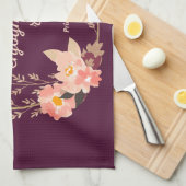 プライドと偏見引用文IIIカワイトスタイル キッチンタオル (四つ折り)