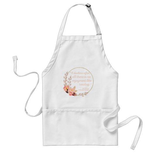 プライドと偏見引用文IIIカワイトスタイル スタンダードエプロン (正面)