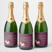 プライドと偏見引用文III – かわいいスタイル スパークリングワインラベル (ボトル)