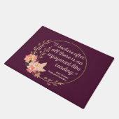 プライドと偏見引用文III – かわいいスタイル ドアマット (アングル)