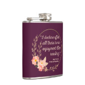 プライドと偏見引用文III – かわいいスタイル フラスク (右)