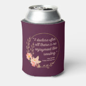 プライドと偏見引用文III – かわいいスタイル 缶クーラー (缶裏面)