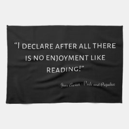 プライドと偏見引用文III キッチンタオル