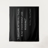 プライドと偏見引用文III タペストリー (正面)