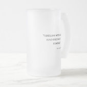 プライドと偏見引用文III フロストグラスビールジョッキ (正面右)