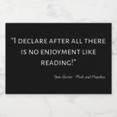 プライドと偏見引用文III フードラベル (シングルラベル)