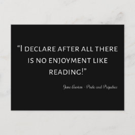 プライドと偏見引用文III ポストカード