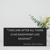 プライドと偏見引用文III 招待状 (スタンド正面)