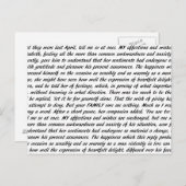 プライドと偏見文字 ポストカード (正面/裏面)