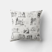 プライドと偏見白黒トワール引用文 クッション (裏面)