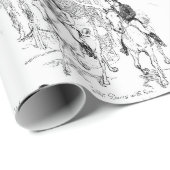 プライドと偏見白黒トワール引用文 ラッピングペーパー (ロールコーナー)