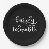 プライドと偏見 – ほとんど許容できない私 ペーパープレート (正面)