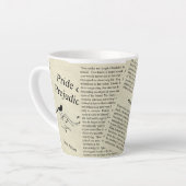 プライドと偏見 カフェラテマグ (左アングル)