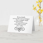 プライドと偏見 カード (黄色い花)