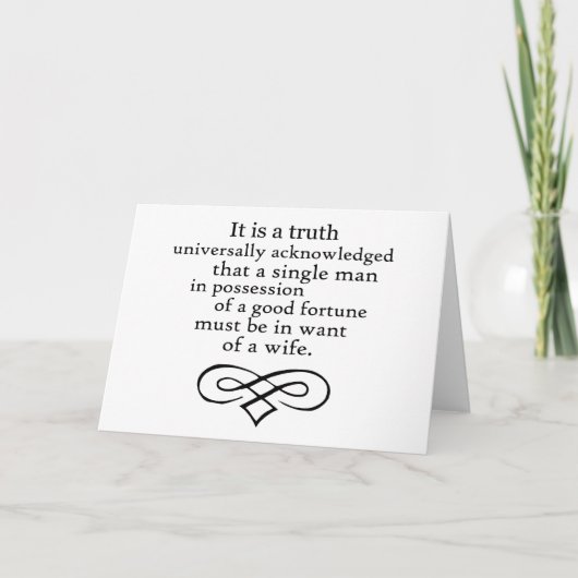 プライドと偏見 カード (正面)