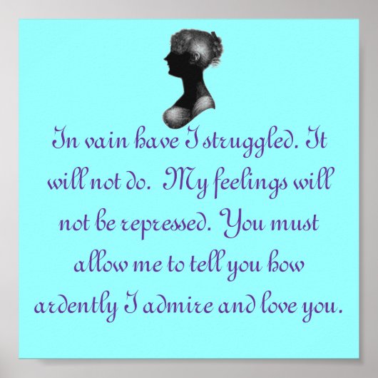 プライドと偏見、ダーシーさん ポスター (正面)