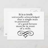 プライドと偏見 ポストカード (正面/裏面)